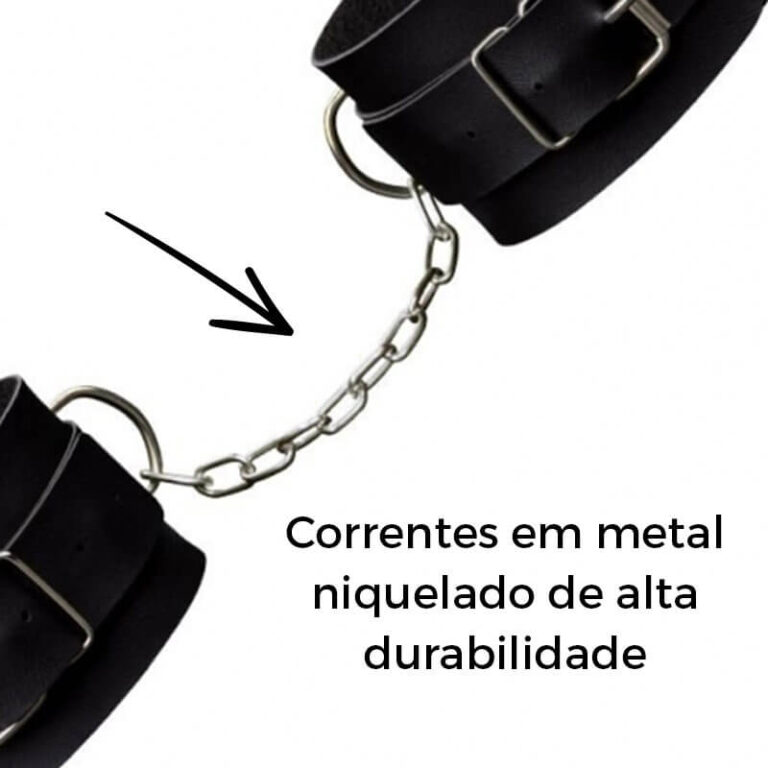 Tornozeleira com Correntes e Fivelas Ajustáveis - Imagem 5