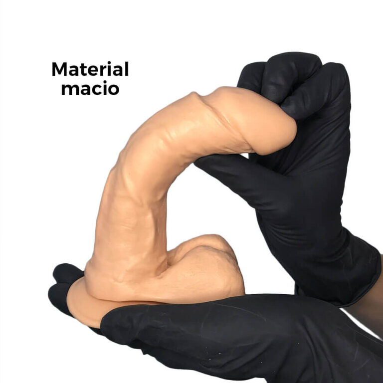Pênis Médio 16cm x 3,5cm COM EJACULAÇÃO ARTIFICIAL Bege com Escroto - Imagem 13