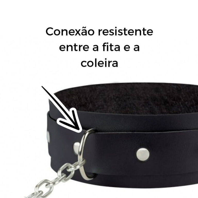 Coleira Ajustável com Corrente de 1,20m - Imagem 5