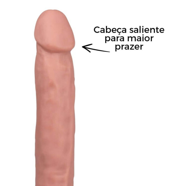 Pênis Grande 27,5cm x 5cm Bege - Imagem 10