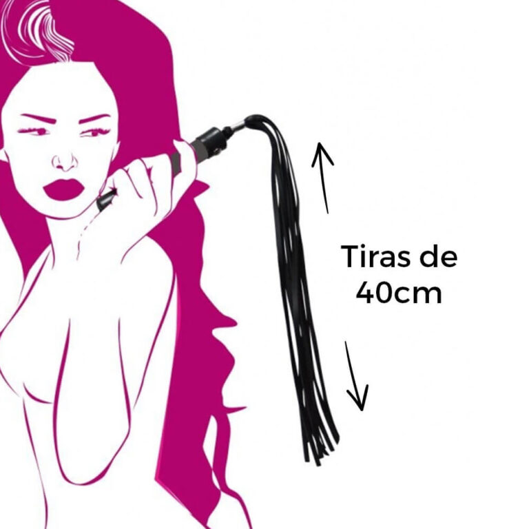 Chicote 10 tiras 40cm - Imagem 5