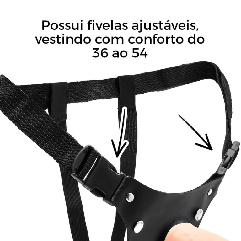 Cinta Peniana Realista Cyberskin 13cm x 3,5cm Bege - Imagem 10