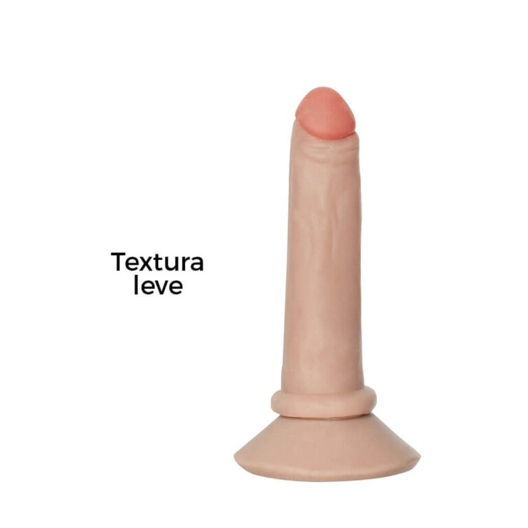 Pênis Pequeno 14cm x 2,5cm Realista Cyberskin Bege com Ventosa - Imagem 10