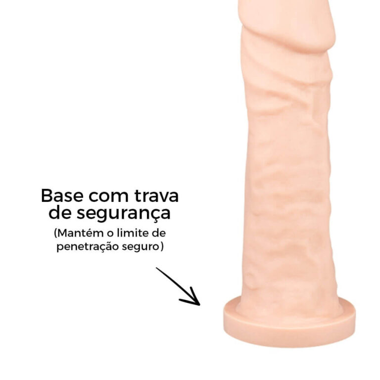 Pênis Médio 17cm x 4cm Bege - Imagem 9