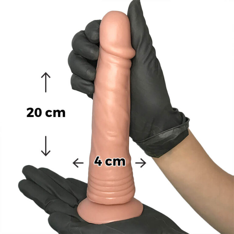 Pênis Grande 20cm x 4cm Bege com Ventosa - Imagem 3