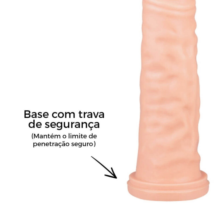 Pênis Médio 15,8cm x 3,6cm Bege - Imagem 11