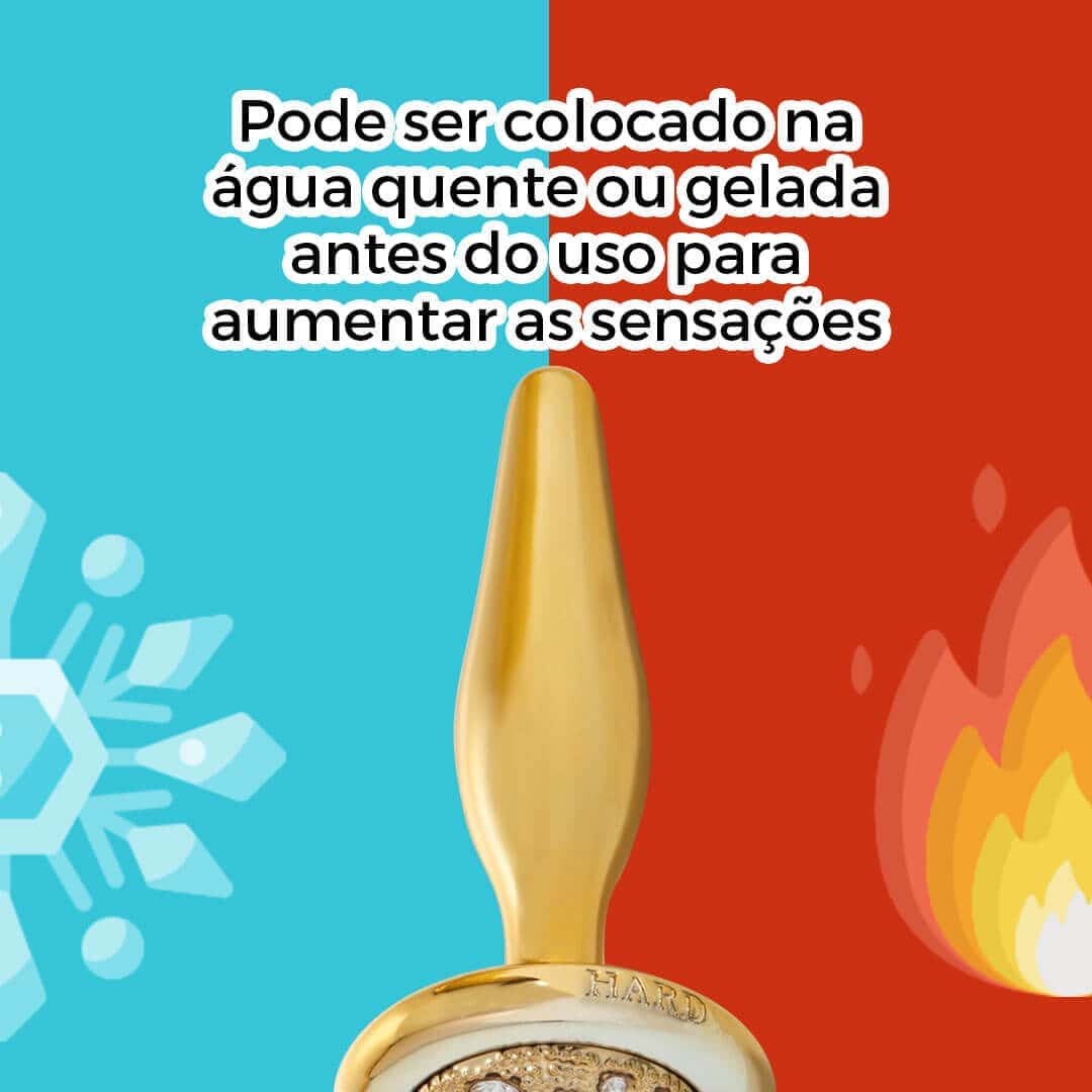 Plug Anal Fininho Dourado para Iniciantes IUPI - Feito em Metal - Imagem 10
