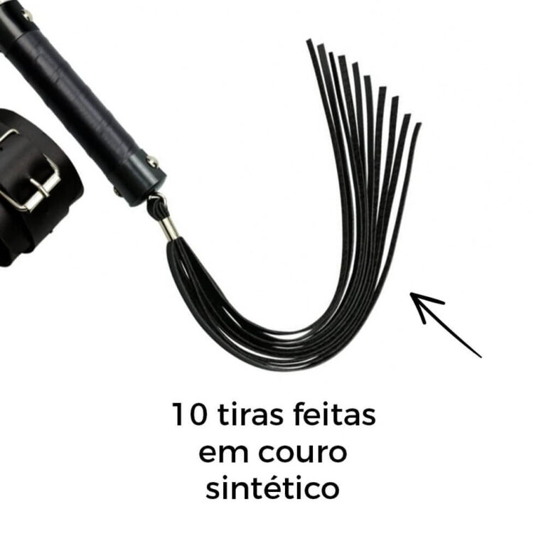 Bracelete com Chicote 10 tiras 40cm - Imagem 5