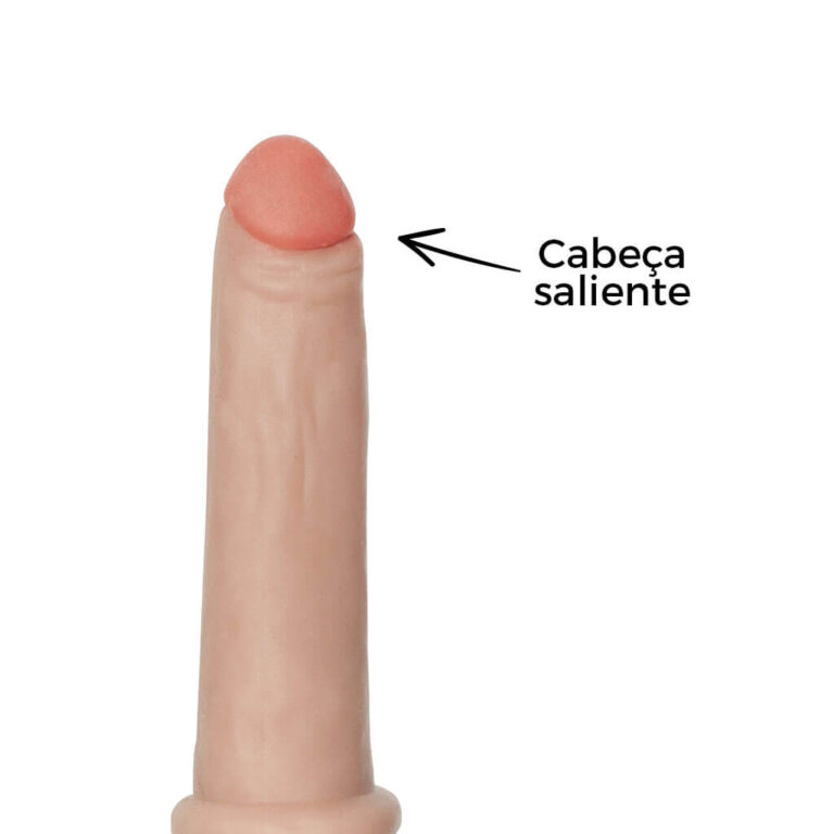 Pênis Pequeno 14cm x 2,5cm Realista Cyberskin Bege com Ventosa - Imagem 11