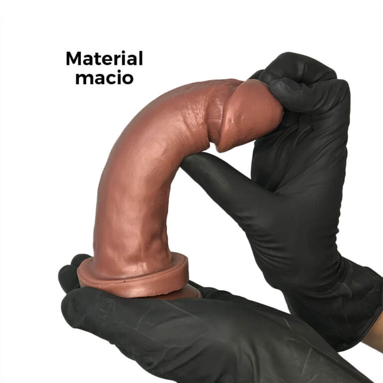 Pênis Médio 16cm x 3,5cm Marrom com Ventosa - Imagem 4
