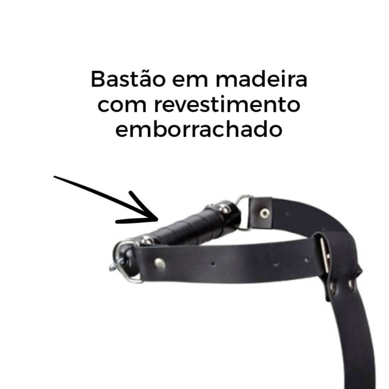 Kit Mordaça bastão + Algemas - Imagem 6