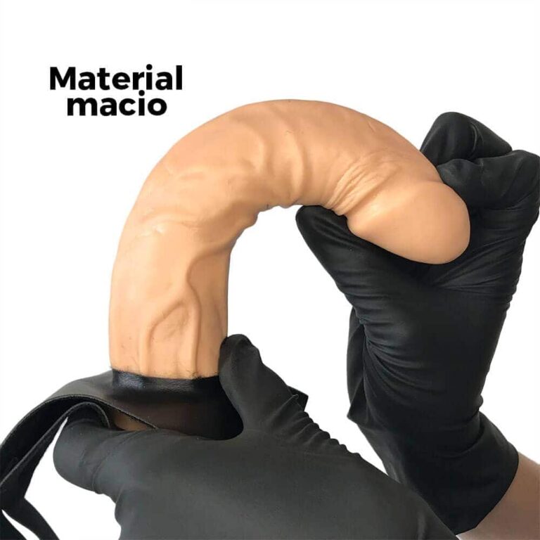 Cinta Peniana Grande 19cm x 3,8cm Bege - Imagem 4