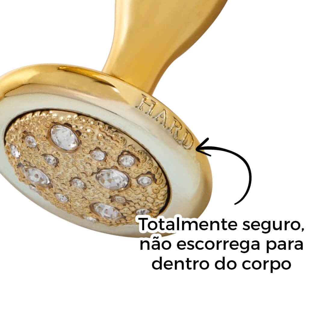 Plug Anal Fininho Dourado para Iniciantes IUPI - Feito em Metal - Imagem 12