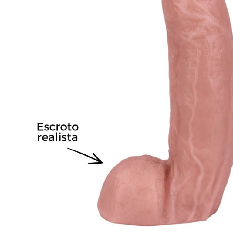 Pênis Grande 26,5cm x 6cm Bege - Imagem 9