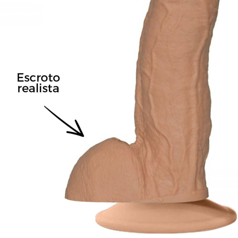 Pênis Grande 25cm x 6cm com Ventosa Bege - Imagem 11