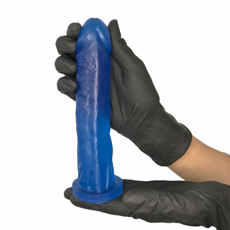 Pênis Grande 19cm x 3,8cm Colorido Azul - Imagem 7