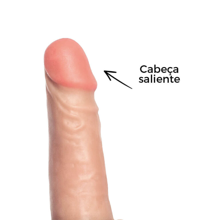 Pênis Pequeno 13,5cm x 3,5cm Realista Cyberskin Bege com Ventosa - Imagem 9