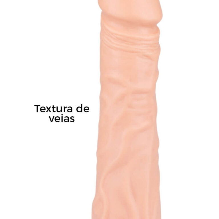 Pênis Grande 19cm x 3,8cm Bege - Imagem 10