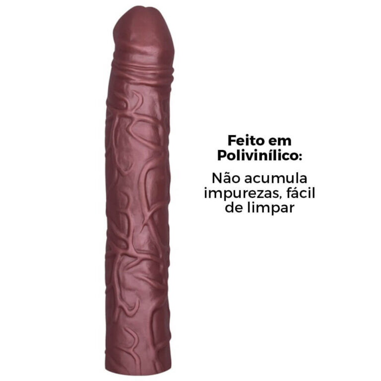 Pênis Grande 26cm x 4cm Marrom - Imagem 8
