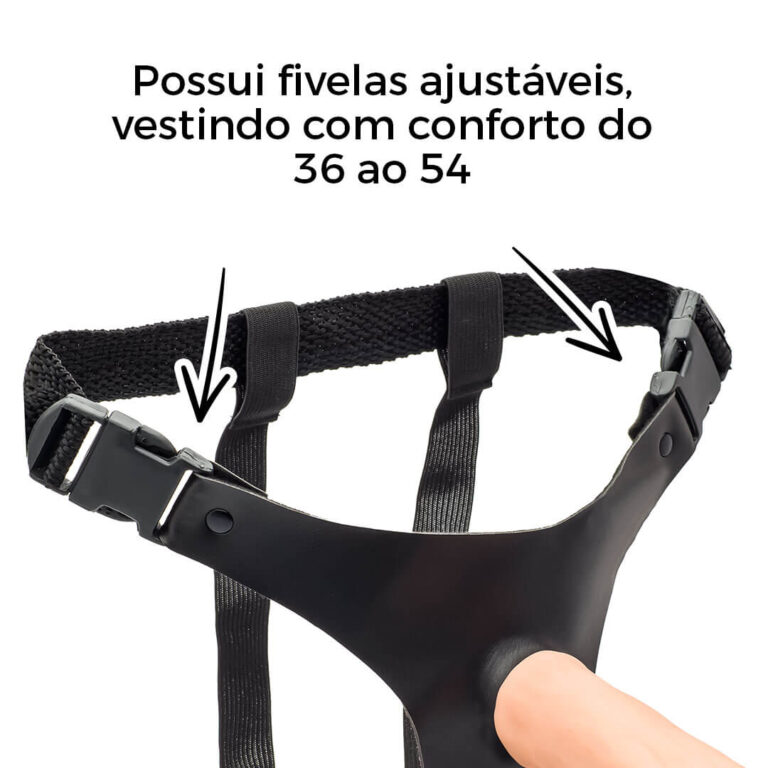 Cinta Peniana Realista Cyberskin 14cm x 2,5cm Bege - Imagem 10