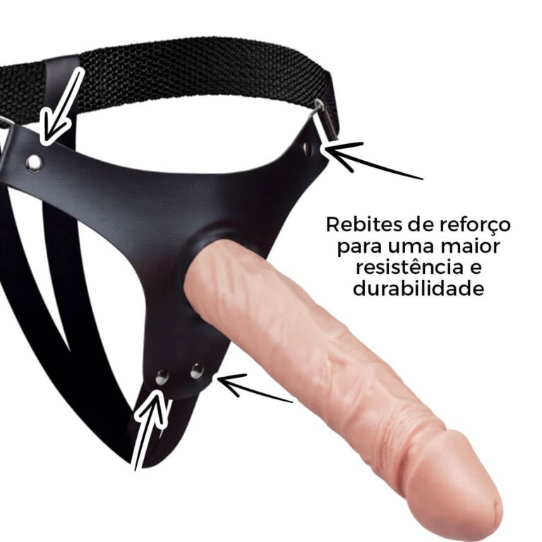 Cinta Peniana Grande 19cm x 3,8cm Bege - Imagem 11