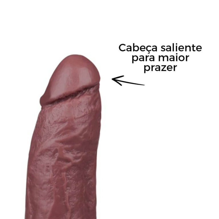Pênis Grande 26,5cm x 6cm Marrom - Imagem 12