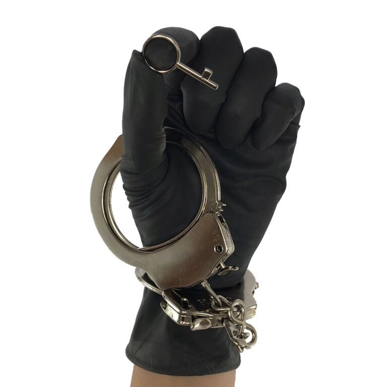Algema de Metal Cromada com Chave - Imagem 2
