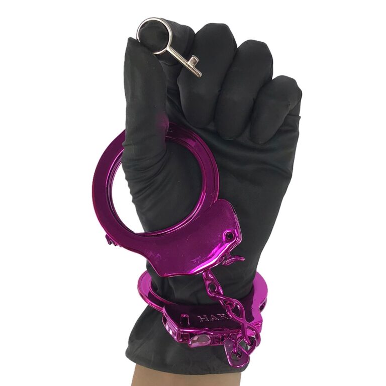 Algema de Metal Rosa com Chave - Imagem 3