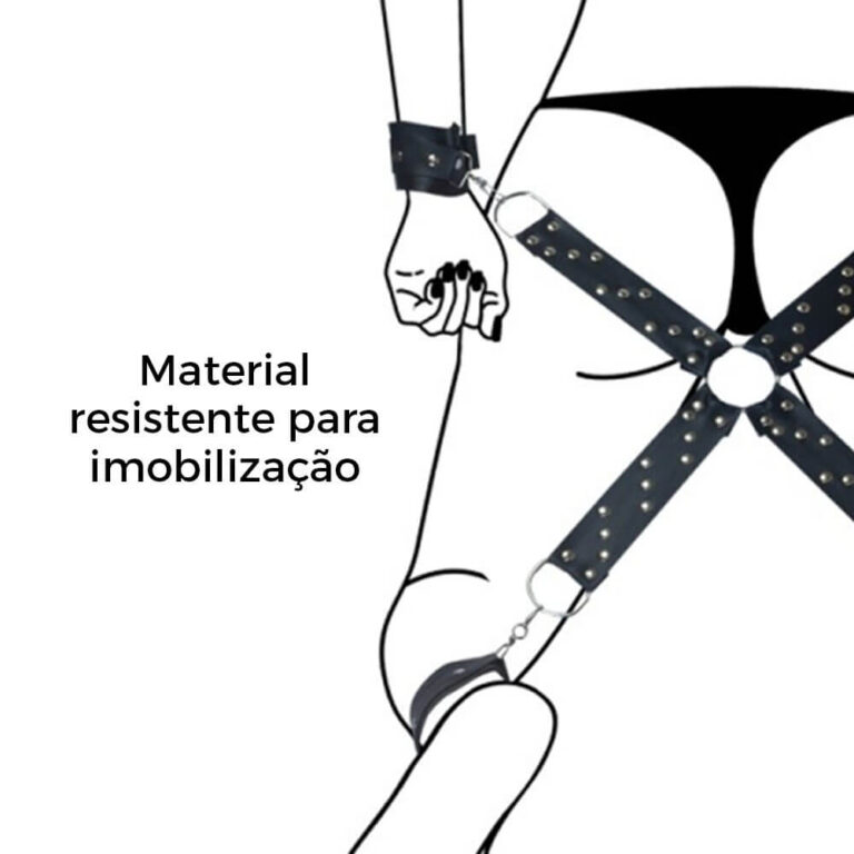 Separador Formato X com Algema + Tornozeleira - Imagem 3
