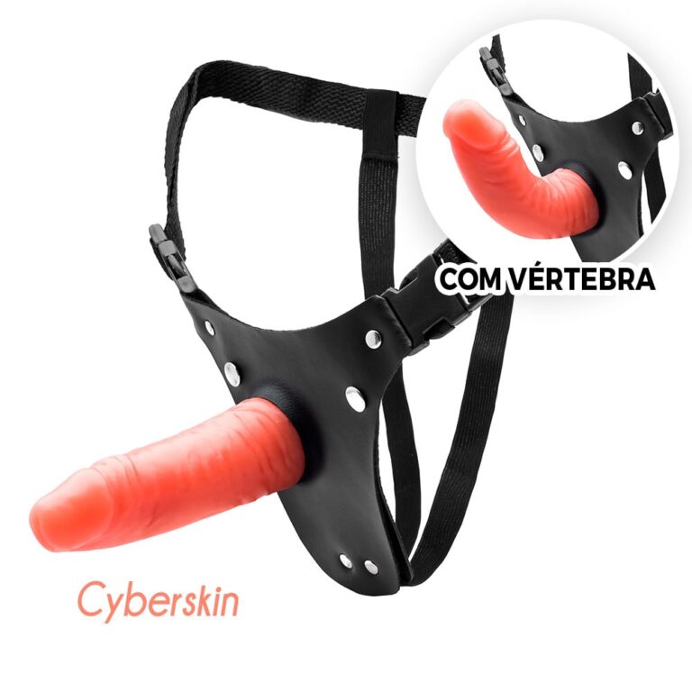 Cinta Peniana Cyberskin com Vértebra Interna 14,5cm x 4cm