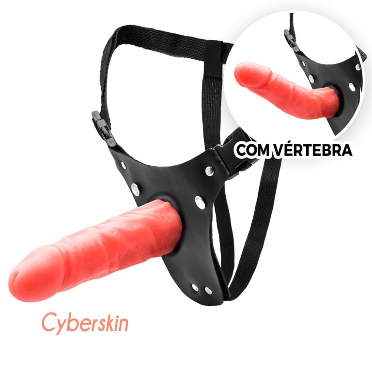 Cinta Peniana Cyberskin com Vértebra Interna 16cm x 3,6cm