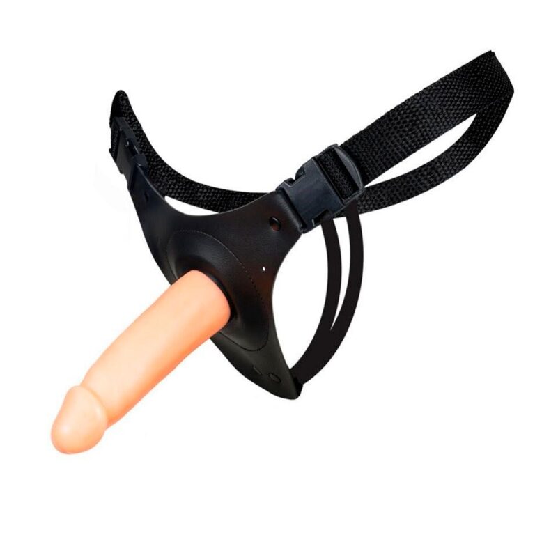 Cinta Peniana Média 14cm x 4cm com Pênis Bege
