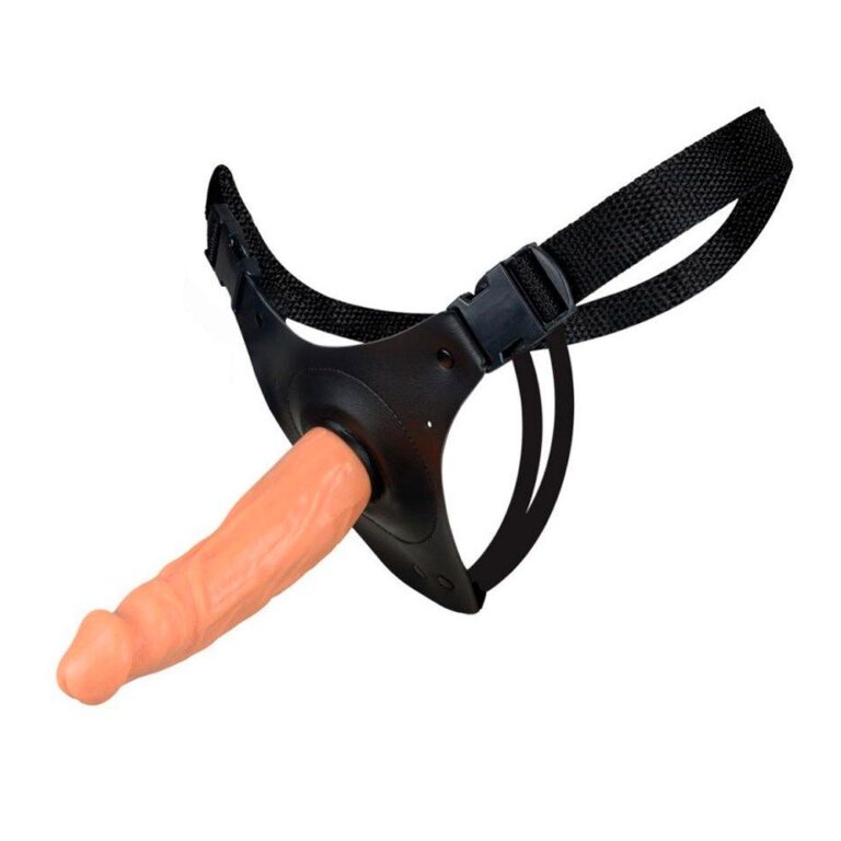 Cinta Peniana Média 16cm x 3,4cm com Pênis Bege