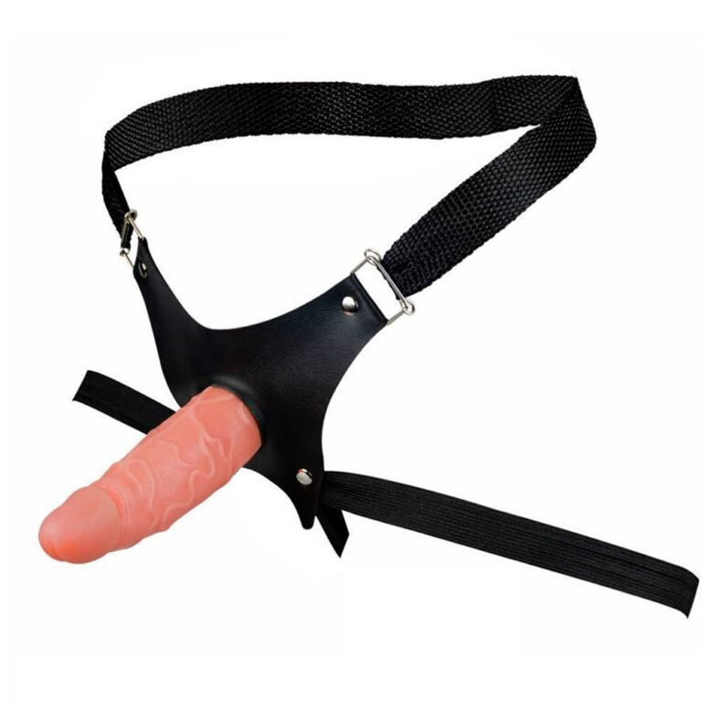 Cinta Peniana Para Dupla Penetração Na Mulher 12cm x 3cm com Pênis Bege