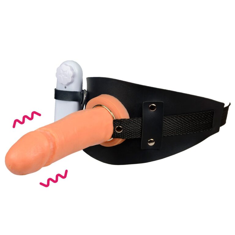 Cinta Peniana de Coxa 15cm x 4,5cm com Vibro Bege