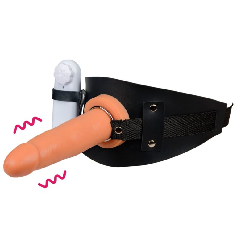 Cinta Peniana de Coxa 14,5cm x 3,6cm com Vibro Bege