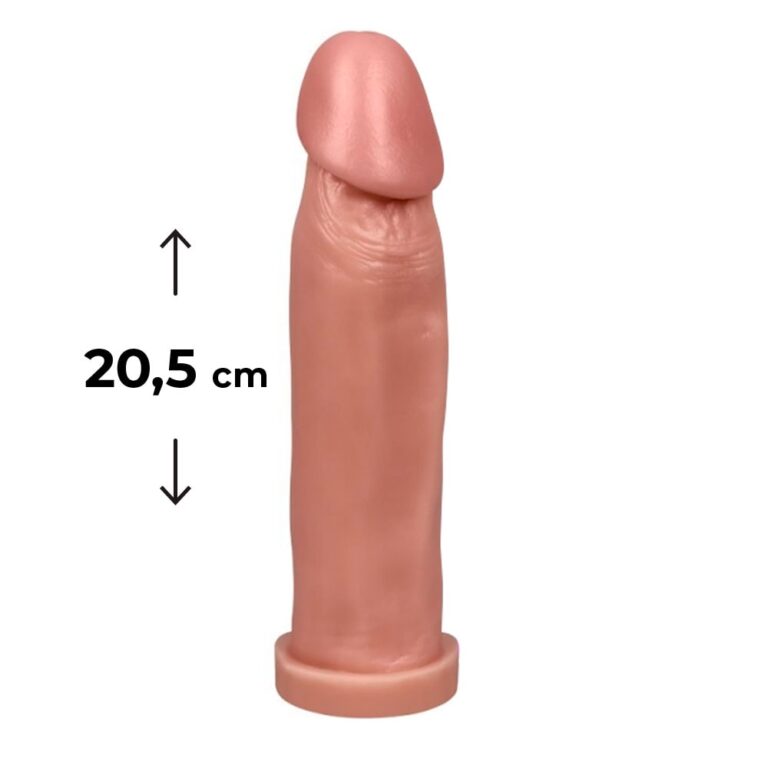 Pênis Grande 20,5cm x 4,5cm Bege