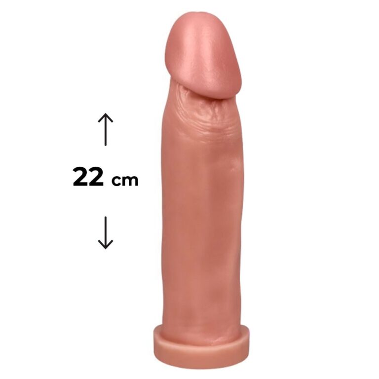 Pênis Grande 22cm x 5cm Bege