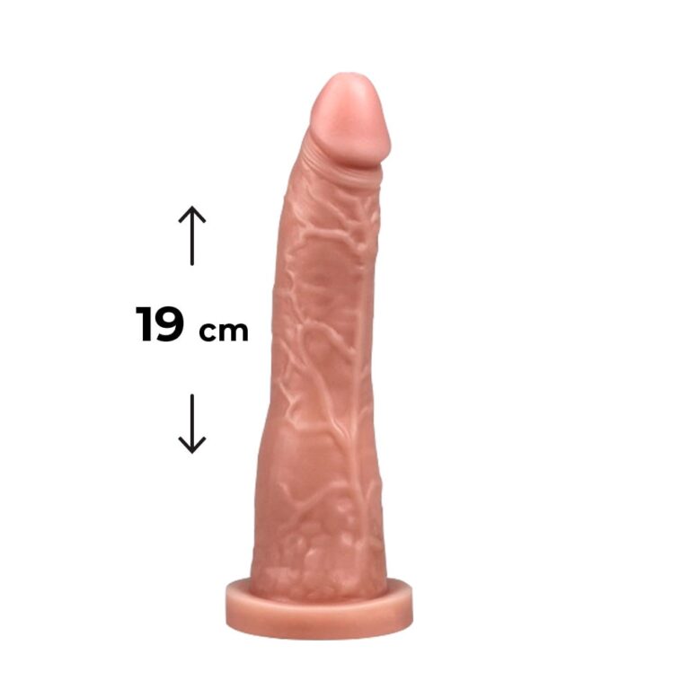 Pênis Grande 19cm x 3,8cm Bege
