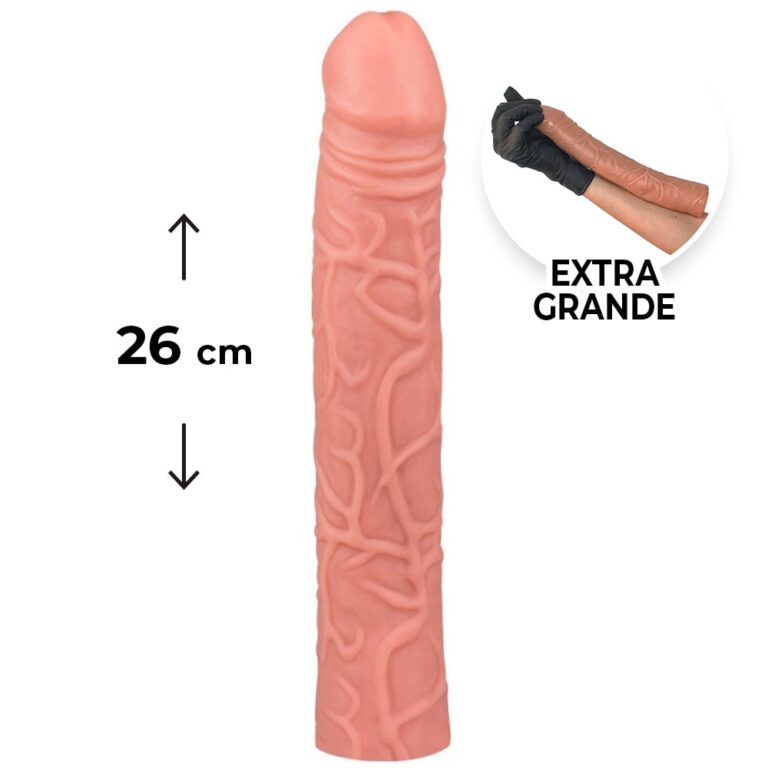 Pênis Grande 26cm x 4cm Bege
