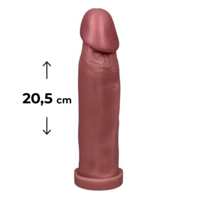 Pênis Grande 20,5cm x 4,5cm Marrom