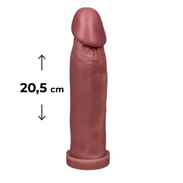 Pênis Grande 20,5cm x 4,5cm Marrom