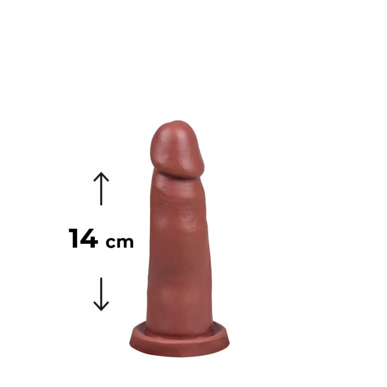 Pênis Médio 14cm x 3,5cm Marrom