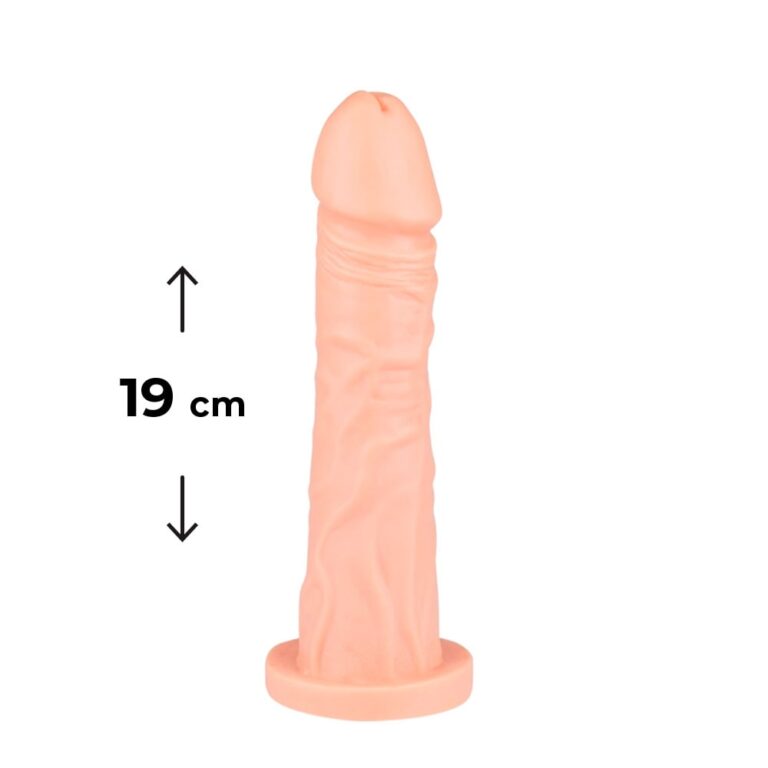 Pênis Grande 19cm x 3,8cm Bege