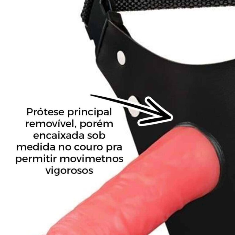 Cinta Peniana Dupla 2 Pênis 17cm x 4cm e 14cm x 3,5cm Rosada - Imagem 10