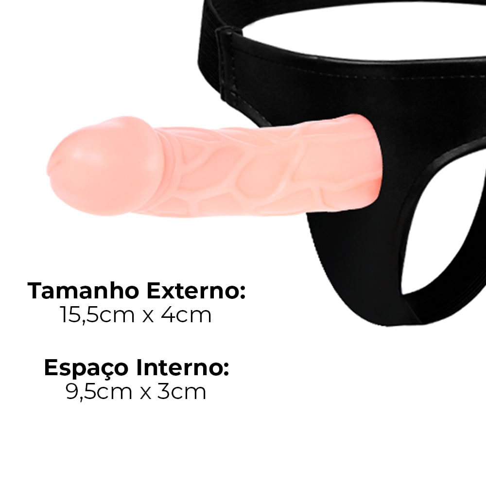 Capa Peniana OCA com Cinta 15,5cm x 4cm Bege (Semi Rígida) - Imagem 3