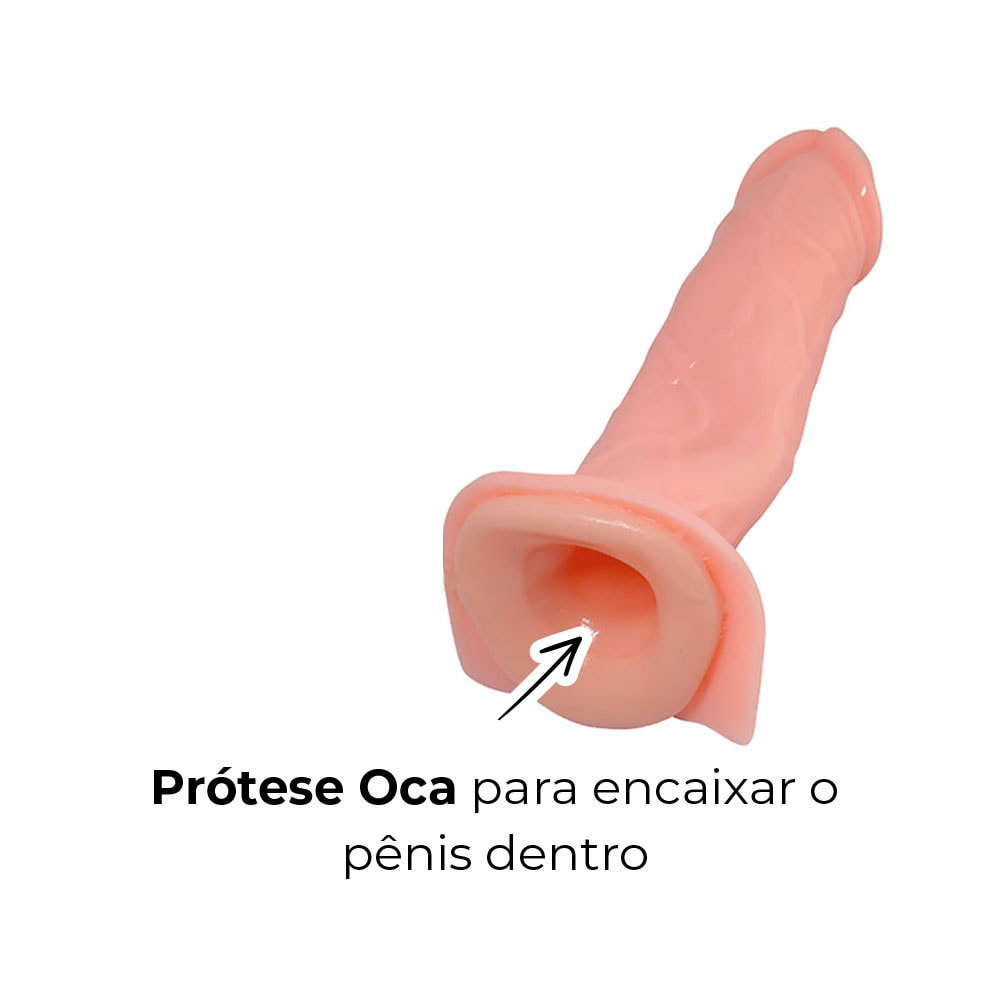 Capa Peniana OCA com Cinta 15,5cm x 4cm Bege (Semi Rígida) - Imagem 10