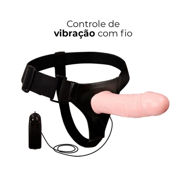 Capa Peniana OCA com Cinta 16,5cm x 4,3cm Bege com Vibro (Semi Rígida) - Imagem 14