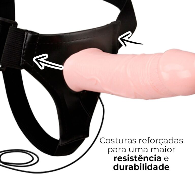 Capa Peniana OCA com Cinta 16,5cm x 4,3cm Bege com Vibro (Semi Rígida) - Imagem 12