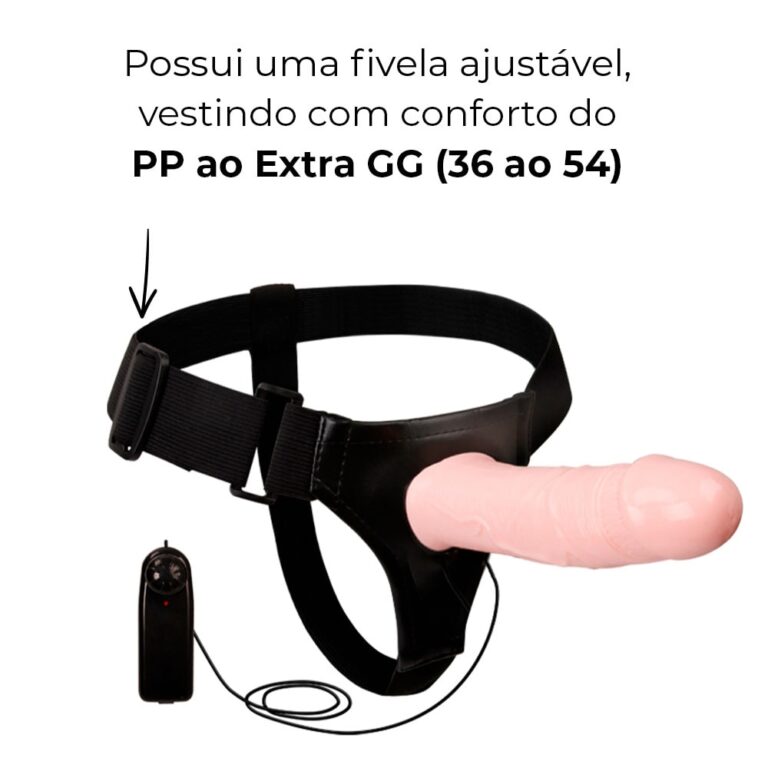 Capa Peniana OCA com Cinta 16,5cm x 4,3cm Bege com Vibro (Semi Rígida) - Imagem 16